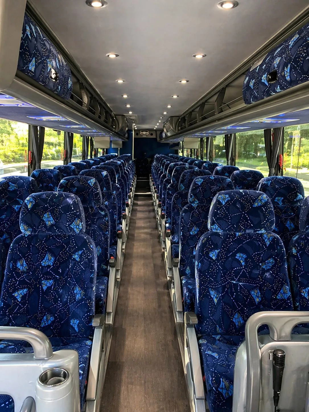 56 Passenger Charter Bus interior