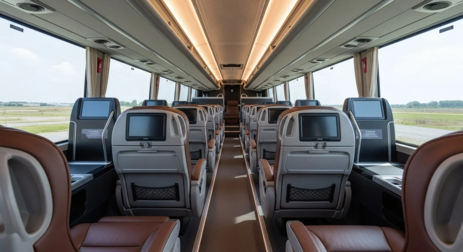 50 Passenger Charter Bus interior